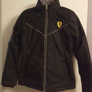 Women's FERRARI SCUDERIA Black Jacket Sz M - NWOT